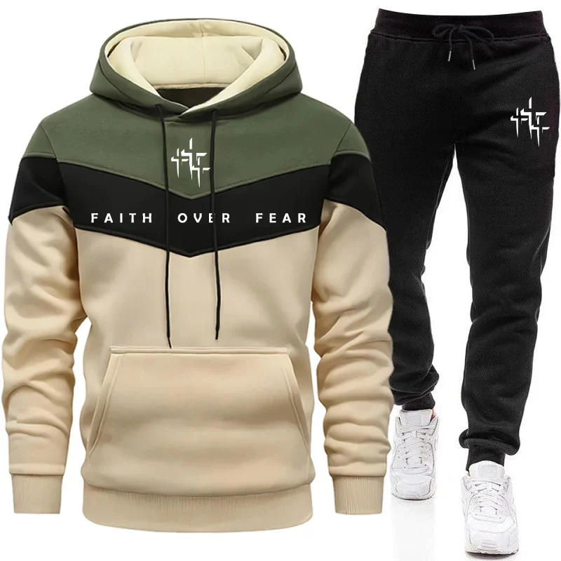 Joggers Pants - Survêtement pour homme Faith Over Fear,