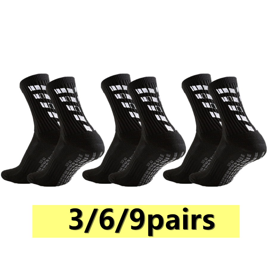 Sports Socks - 3/6/9 paires de chaussettes antidérapantes pour