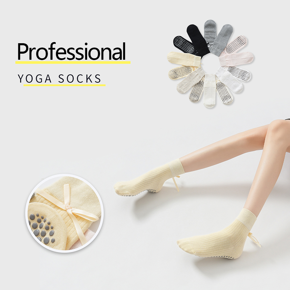 Sports Socks - Chaussettes de yoga à nœud mignon