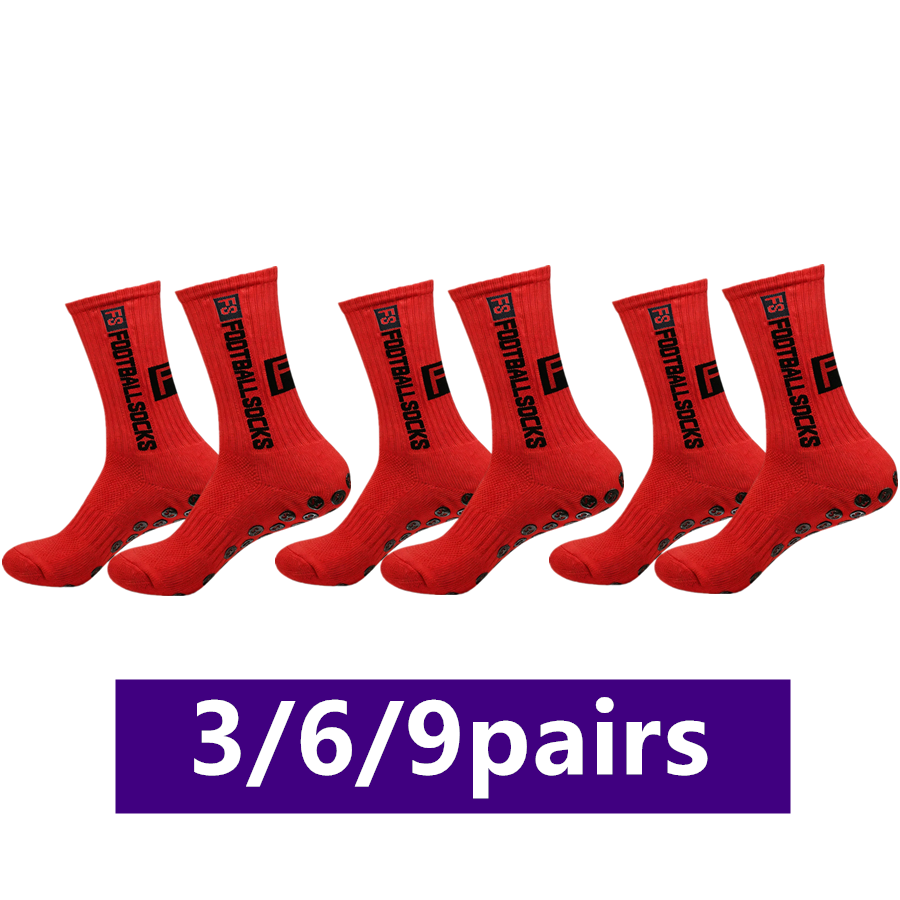 Sports Socks - 3/6/9 paires de chaussettes unisexes antidérapantes