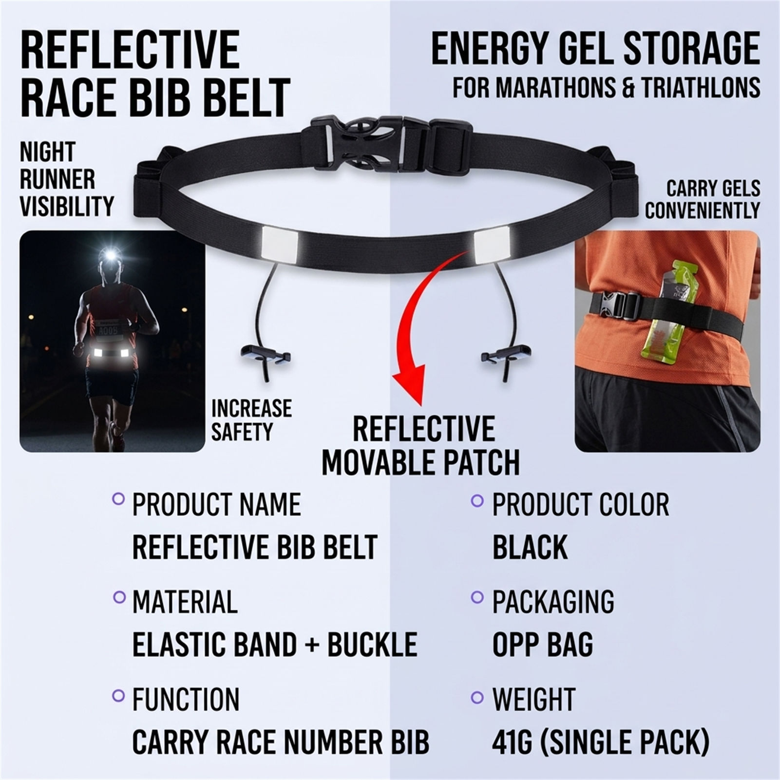 Ceinture de course réfléchissa - Race Bib avis et prix