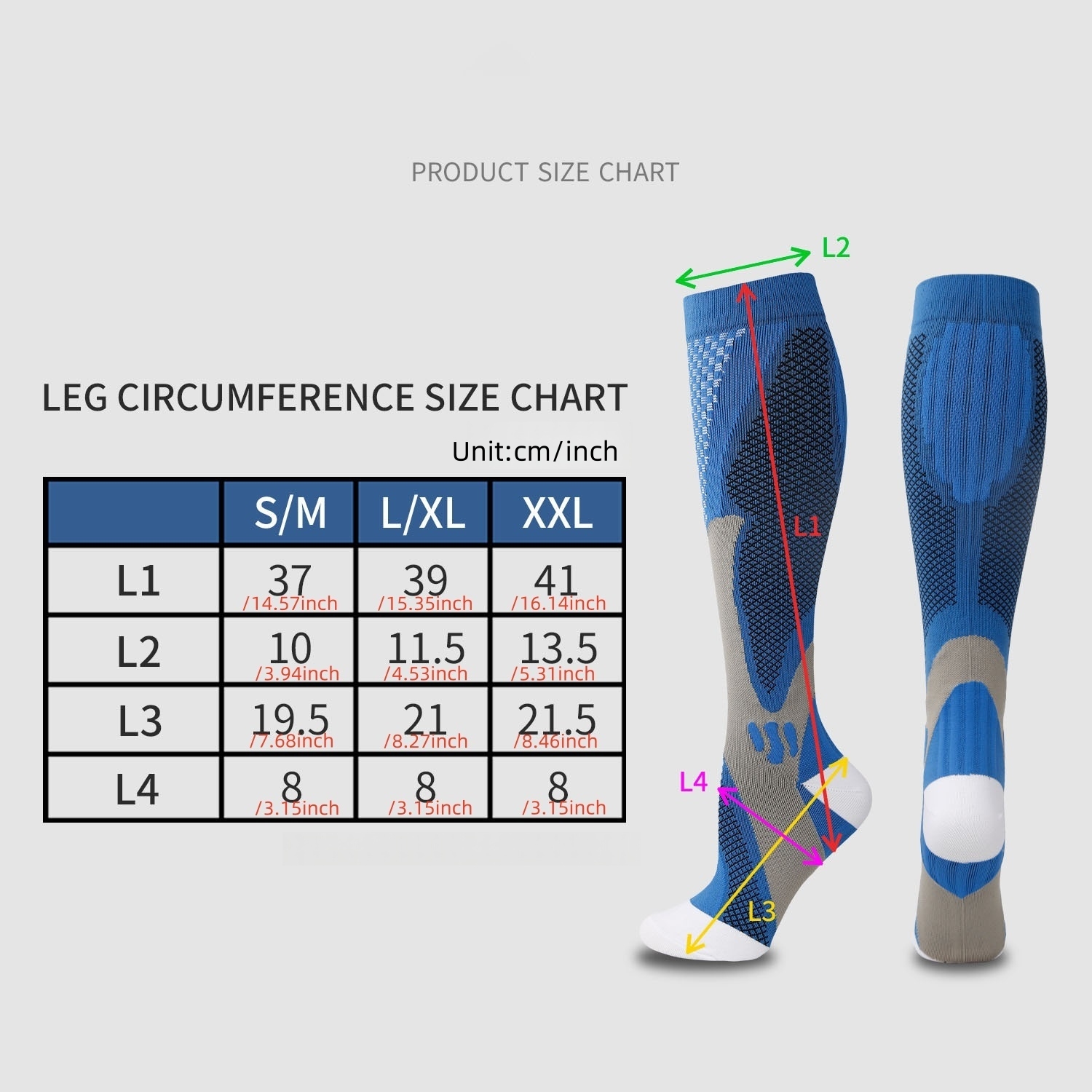 Chaussettes de compression en  - Sports Socks avis et prix