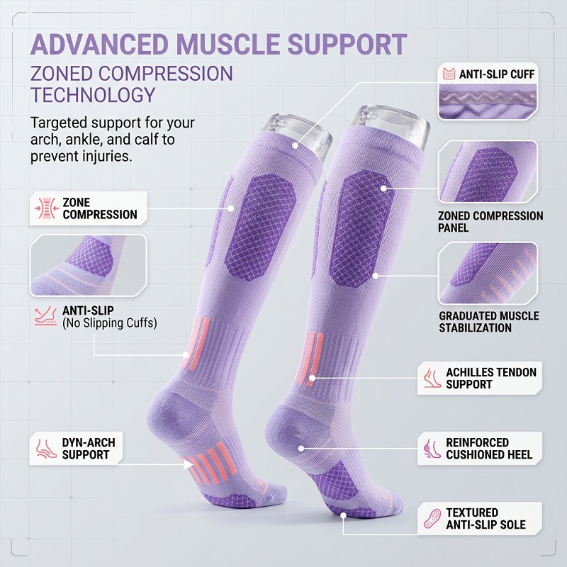 1/6 Paires de Chaussettes Long - Sports Socks avis et prix