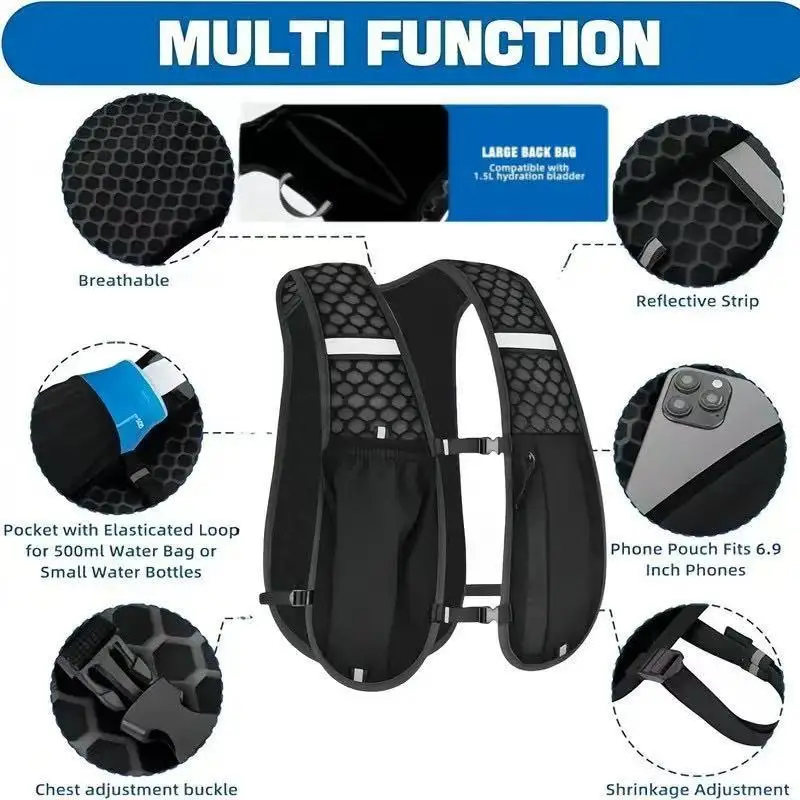 Gilet de sport unisexe, imperm - Hydration Vest avis et prix