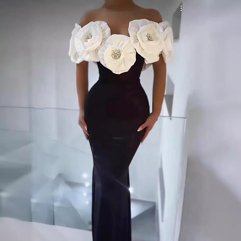 Robe à bandes à fleurs blanche - Ankle Brace avis et prix